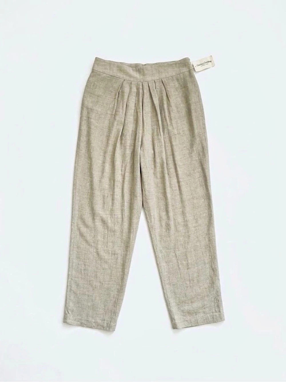 Vintage Collections Internationale by Tan Jay Pleated Wide-Leg Trousers NWT